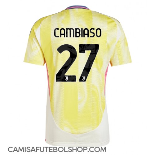 Camisa de time de futebol Juventus Andrea Cambiaso #27 Replicas 2º Equipamento 2024-25 Manga Curta